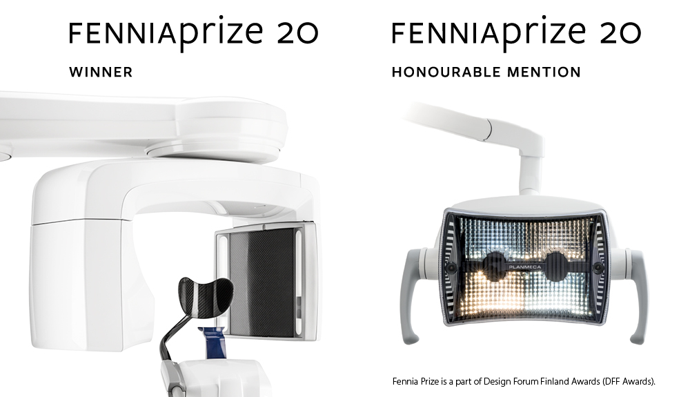 Sekä Planmeca Viso™ G5 että Planmeca Solanna™ Vision palkittiin Fennia Prize 20 -muotoilukilpailussa