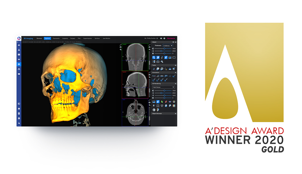 Planmeca Romexis® 6.0 Golden A’ Design Award winner