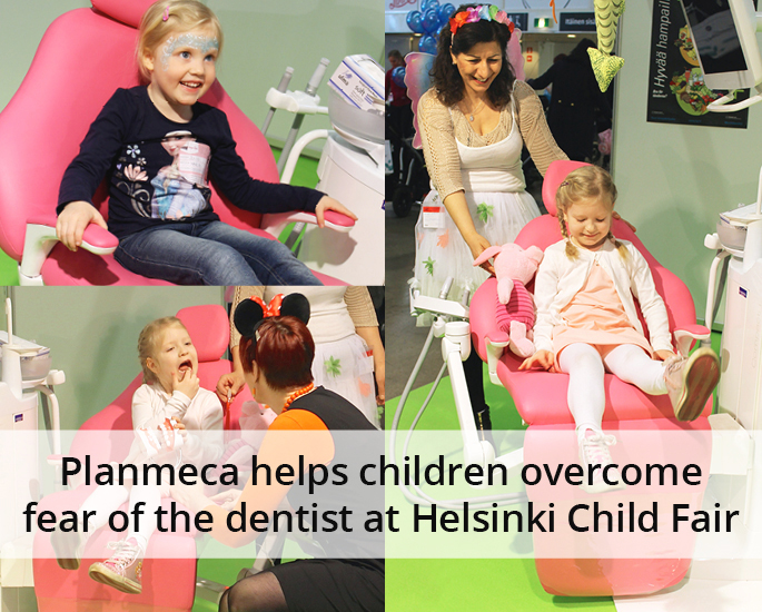 Planmeca helps children fear of the dentist at Helsinki Child Fair