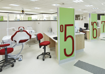 Planmeca dental unit in clinical environment