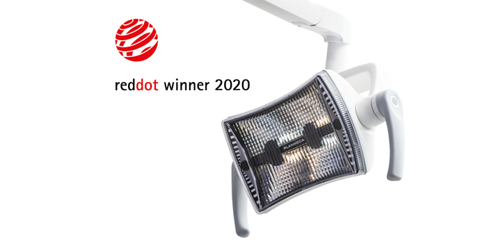 Planmeca Solanna™ Vision -hoitovalaisimelle Red Dot Award: Product Design 2020 -palkinto