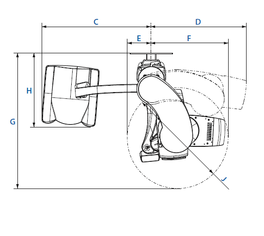Especificaciones técnicas dimensiones imagen superior