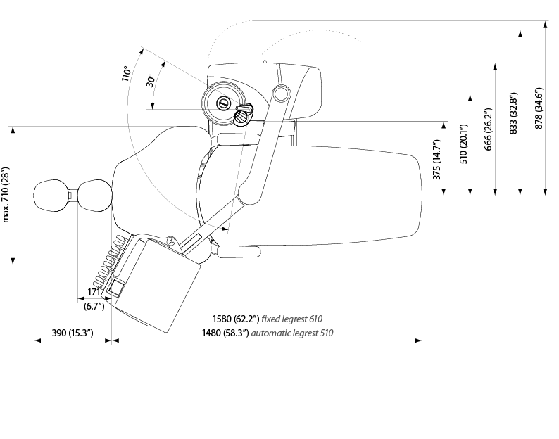 Over-the-patient delivery with hanging tube instruments