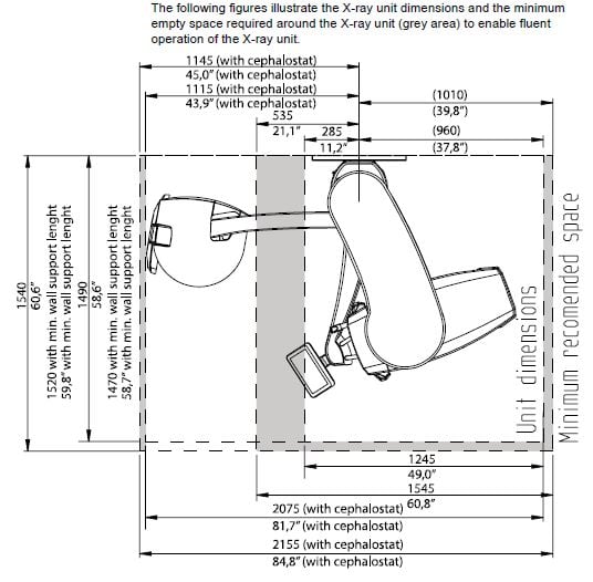 3D imaging units dimensions