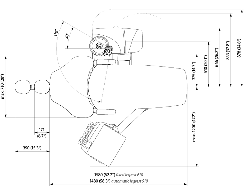 Side delivery with hanging tube instruments